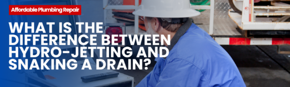 What is the difference between hydro-jetting and snaking a drain?