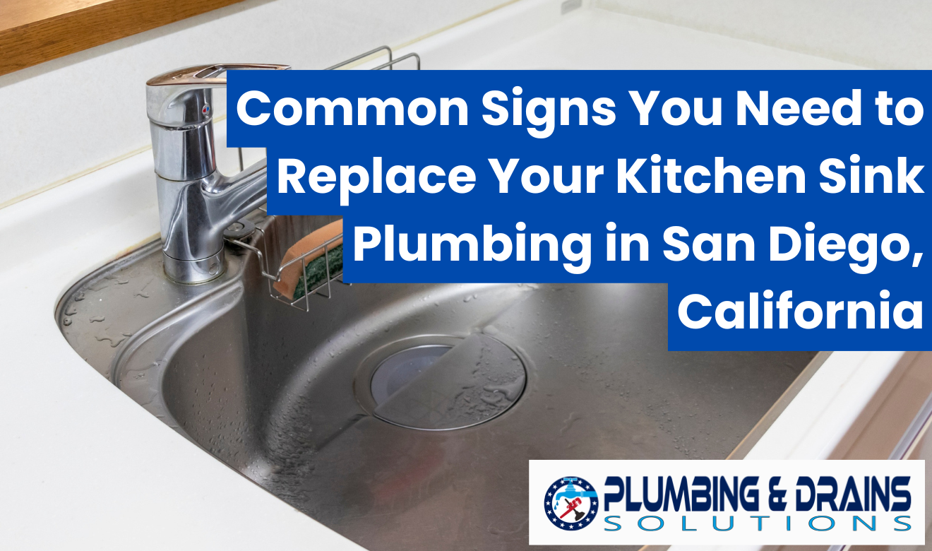 kitchen sink plumbing replacement San Diego