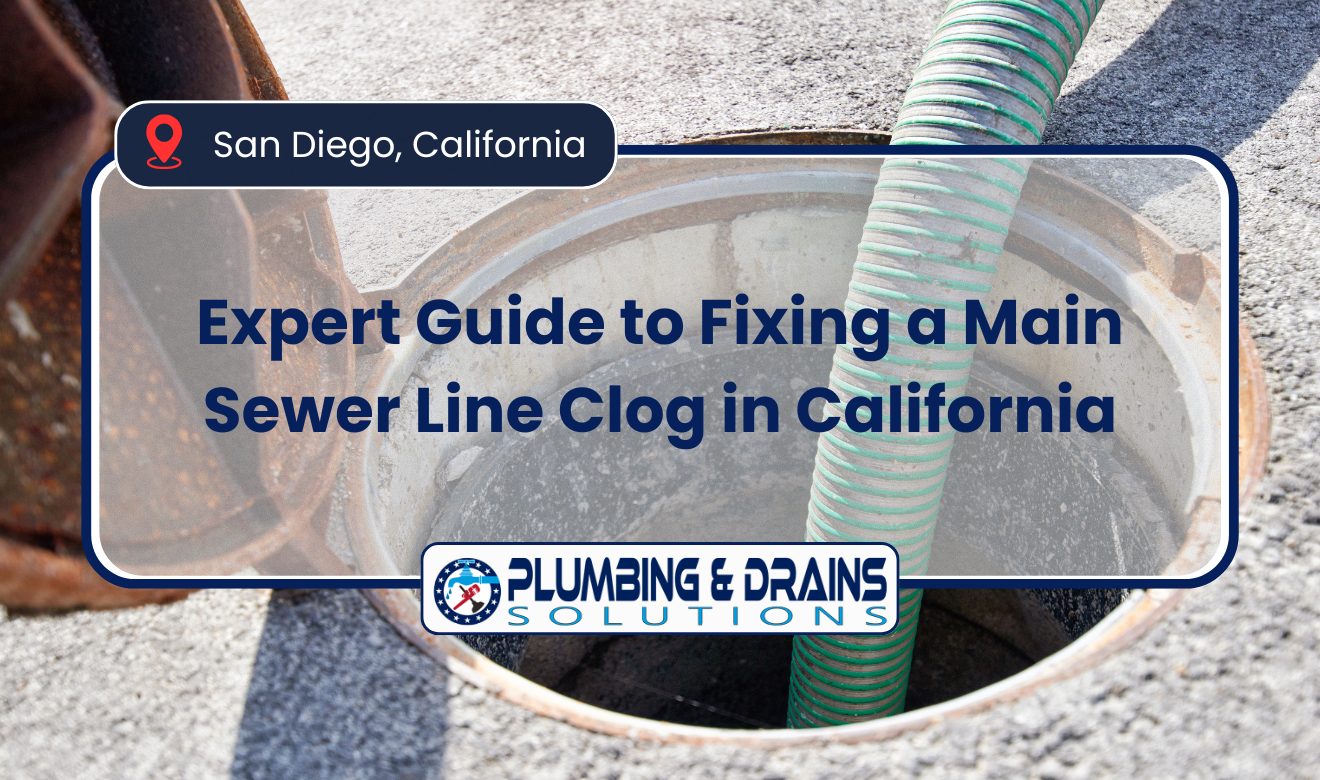 what to do for a main sewer line clog